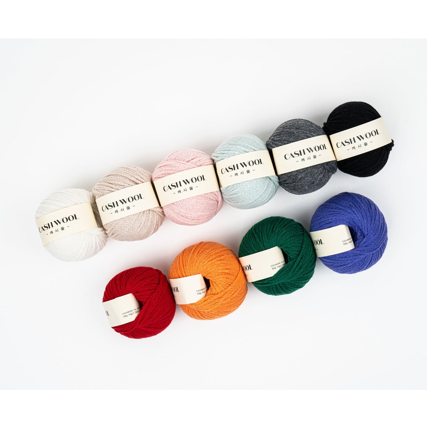 Cashwool, Cashmere Wool Nylon Mixed Yarn, Pretty Colors - Grey