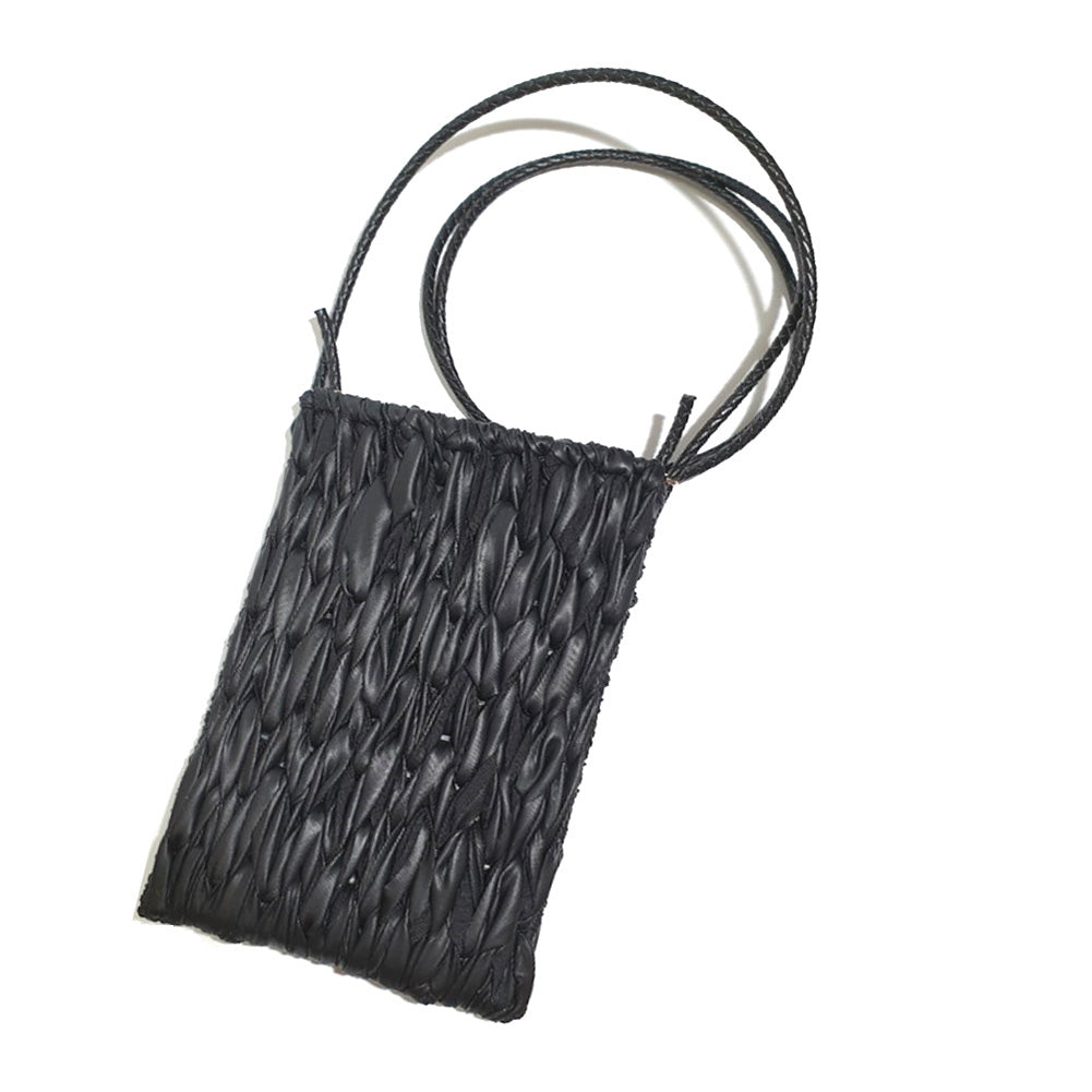 Ribbon yarn - black (matt)