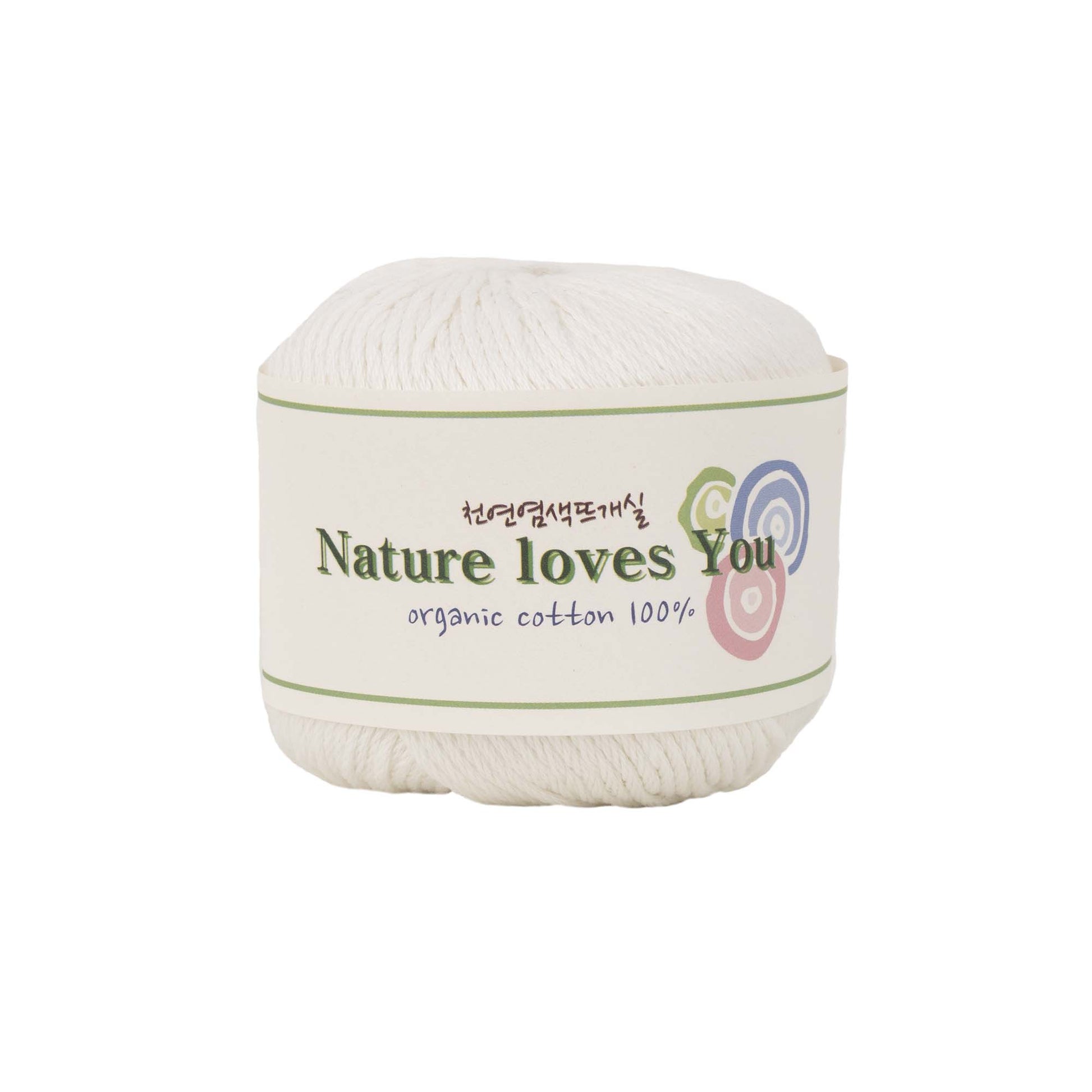 LaPace Premium yarn. 100% organic cotton yarn. eco-friendly, plant dye. white