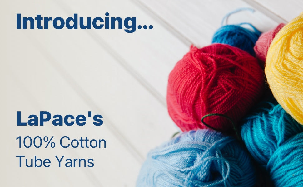 LaPace yarn, cotton town, 100% cotton, 80g per one ball, tube yarn