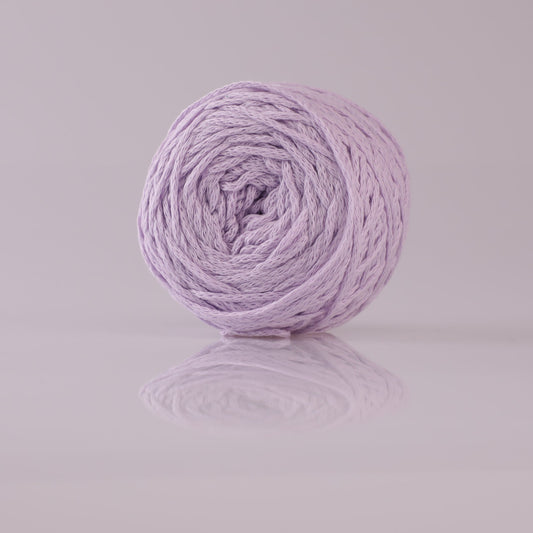 100% Cotton Tube Yarn, Cord Yarn 2mm, 21 Colors, Good for Bag & Goods - Light Purple