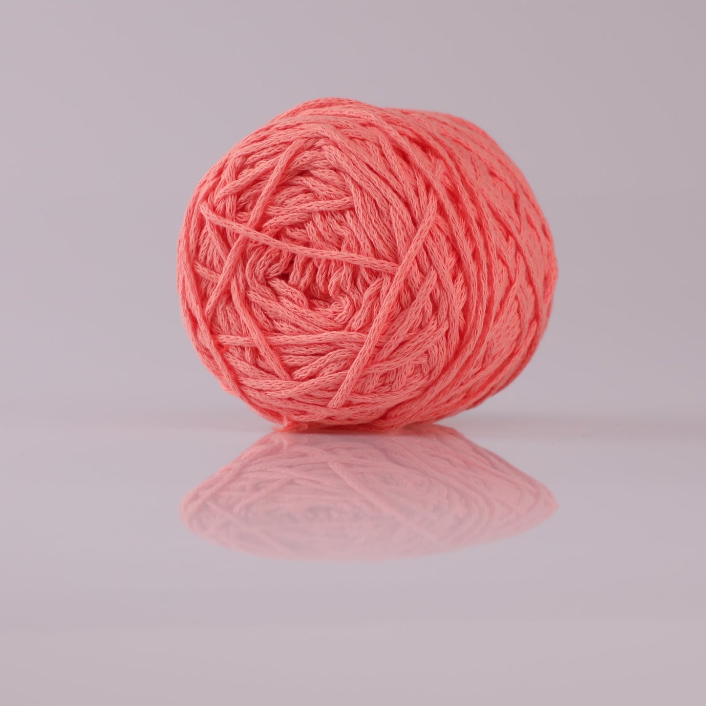 100% Cotton Tube Yarn, Cord Yarn 2mm, 21 Colors, Good for Bag & Goods - Apricot