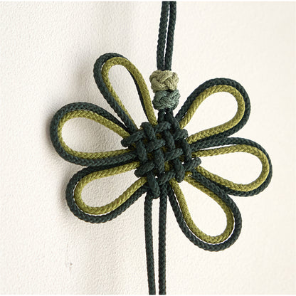 Handmade Ornament, Korean Traditional Knot(Maedeup), Flower Design for Decoration, Wine