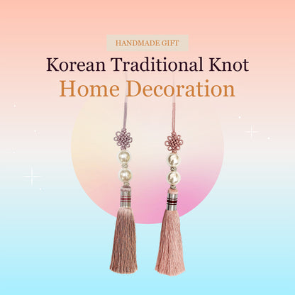 Korean Traditional Knot Home Decoration with Pearl Beads, Gukhwa Maedeup(knot)