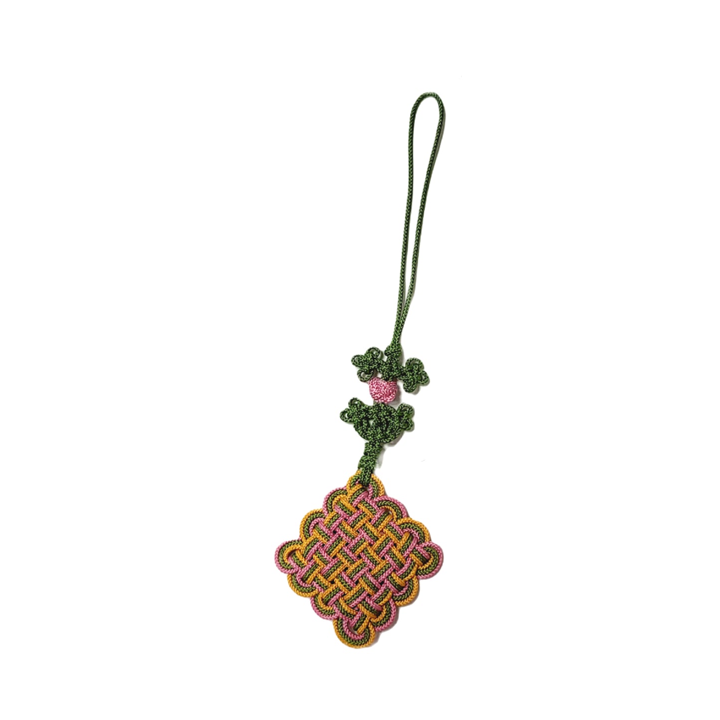 Korea traditional Knot, key ring, keychain, green, pink, yellow color