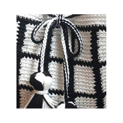 Brandyarn Mochila Cotton Crochet Yarns - Black