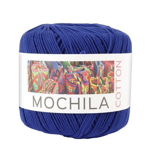 Brandyarn Mochila Cotton Crochet Yarns - Cobalt