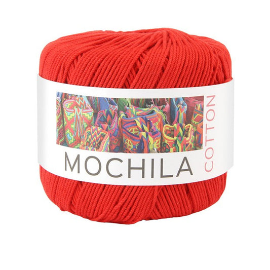 Brandyarn Mochila Cotton Crochet Yarns - Red