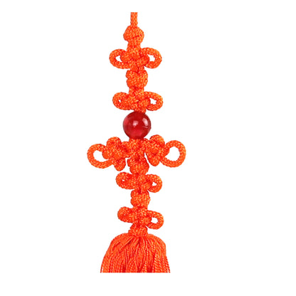 Janggu Maedeup, Handmade Ornament, Decorative strap, Korean Traditional Knot(Maedeup), Norigae, Orange