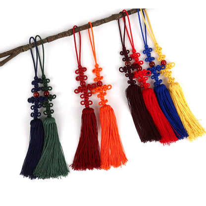 Janggu Maedeup, Handmade Ornament, Decorative strap, Korean Traditional Knot(Maedeup), Norigae, Peach