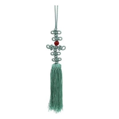 Janggu Maedeup, Handmade Ornament, Decorative strap, Korean Traditional Knot(Maedeup), Norigae, Light khaki