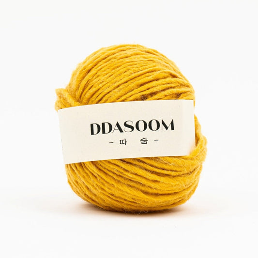 Ddasoom, Wool Acrylic Yarn, Light and Fluffy, Pretty Colors - Mustard