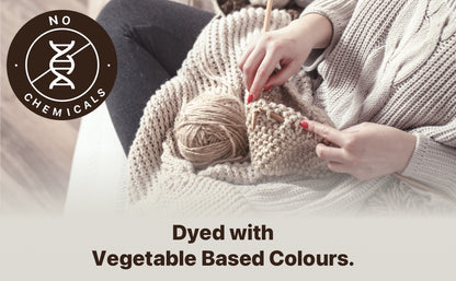 LaPace knitting yarn -no chemicals. Dyed with vegetable based colors.