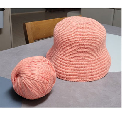 100% Cotton Tube Yarn, Cord Yarn 2mm, 21 Colors, Good for Bag & Goods - Light Yellow