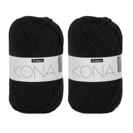 Fabric Yarn Acrylic Cotton Yarns Thick T-Shirts Yarn 2balls - Black