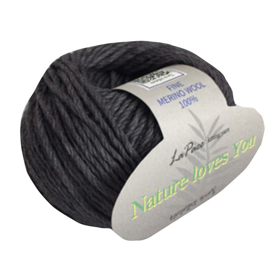 La Pace Premium Yarns 100% Fine Merino Wool Natural Dyeing Solid Color - Grey