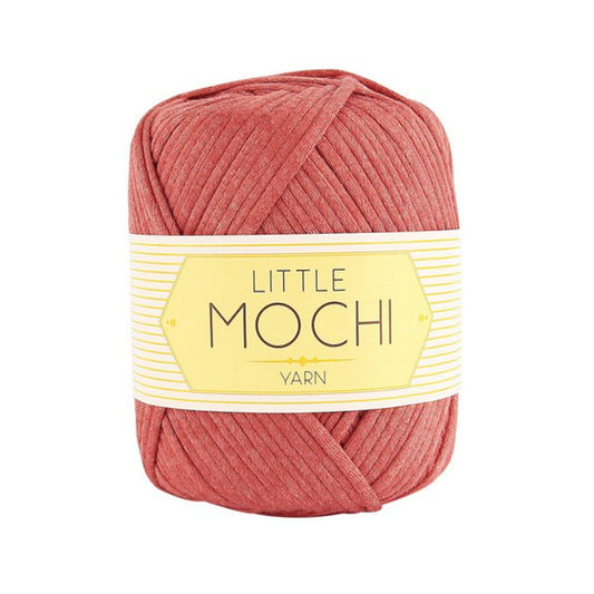 Little Mochi Elastic Plum Yarn with Cotton - Coral