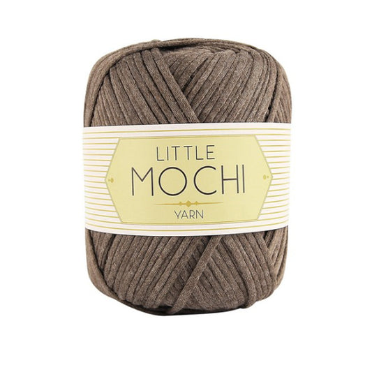 Little Mochi Elastic Plum Yarn with Cotton - Smoky Brown