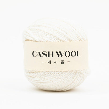 Cashwool, Cashmere Wool Nylon Mixed Yarn, Pretty Colors - Ivory