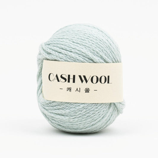 Cashwool, Cashmere Wool Nylon Mixed Yarn, Pretty Colors - Pistachio Shell Light Mint