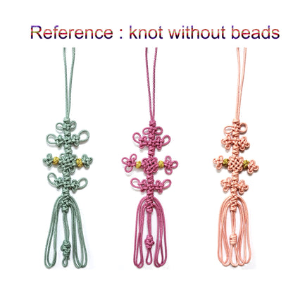 Small Bag Accessory, Multiple use, Korean Traditional Knot, Home Decoration with Flowers and Butterfly Beads (Small)