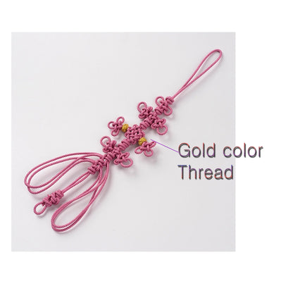 Small Bag Accessory, Multiple use, Korean Traditional Knot, Home Decoration with Flowers and Butterfly Beads (Small)