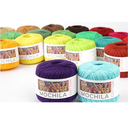 Brandyarn Mochila Cotton Crochet Yarns - Cobalt