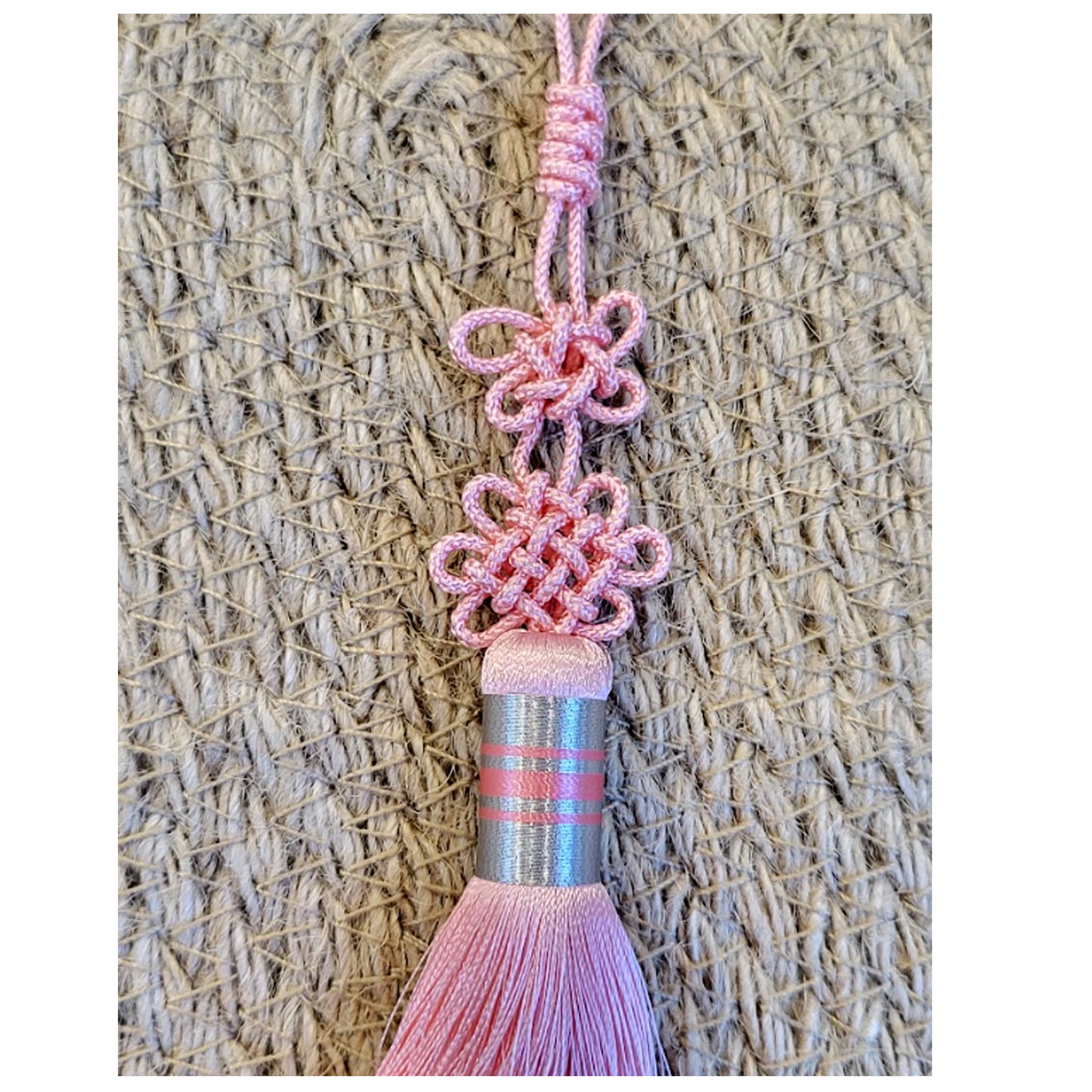 Small Ornament, NORIGAE, Korea Traditional Knot(Maedeup), pink