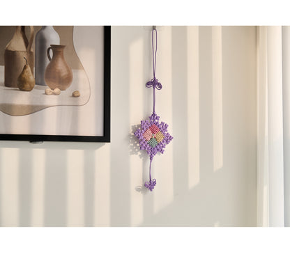 Home Accessory, Handmade Ornament, Korean Traditional Knot(Maedeup), Violet color