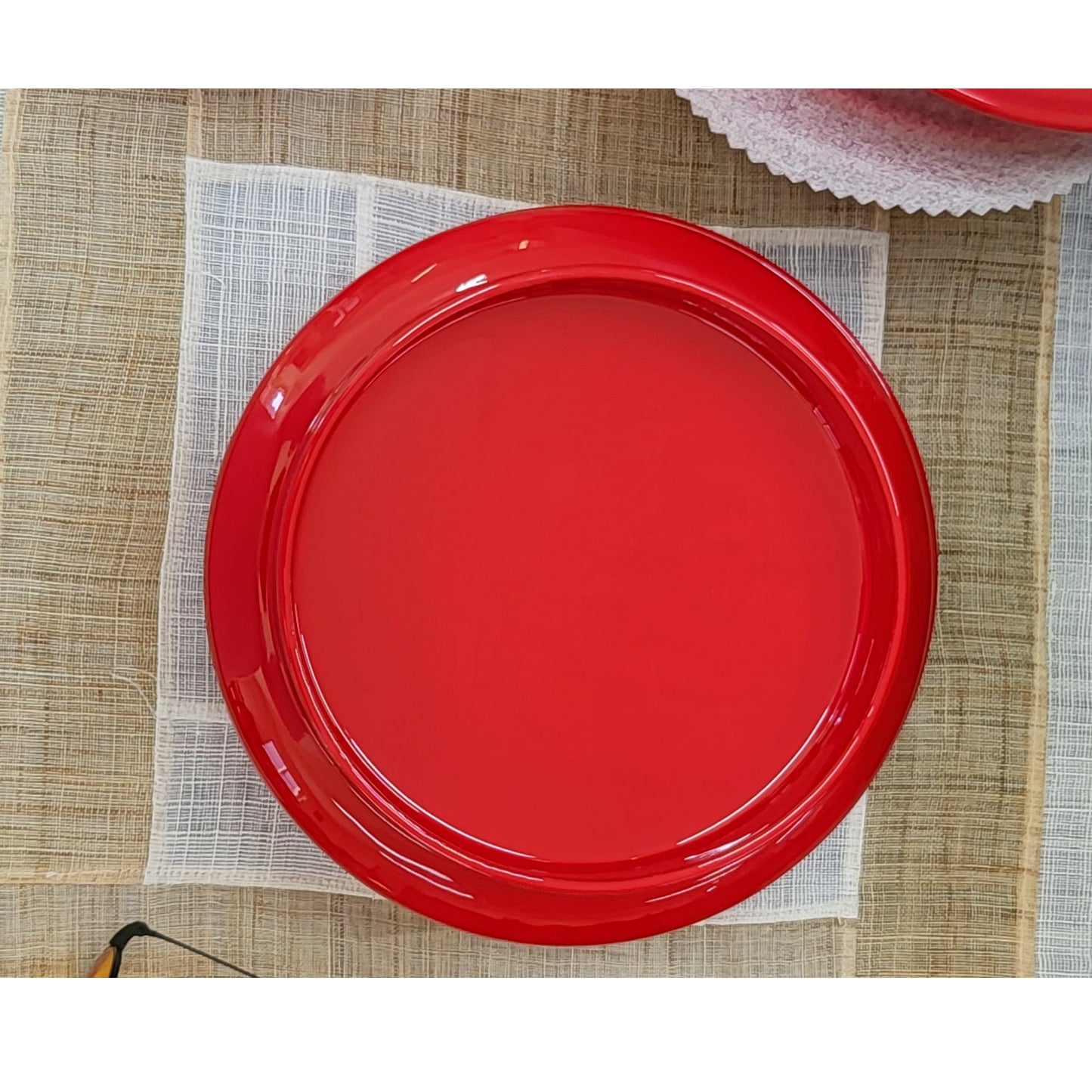 Premium Small Tray, Najeonchilgi Tray, Korean Traditional Tray, Red color