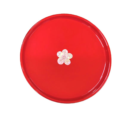 Premium Small Tray, Najeonchilgi Tray, Korean Traditional Tray, Red color