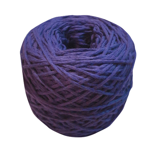 100% Cotton Tube Yarn, Cord Yarn 2mm, 21 Colors, Good for Bag & Goods - Cobalt Purple