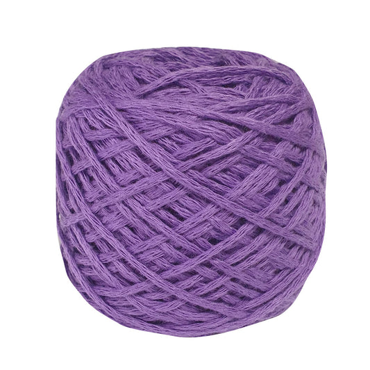 100% Cotton Tube Yarn, Cord Yarn 2mm, 21 Colors, Good for Bag & Goods - Purple