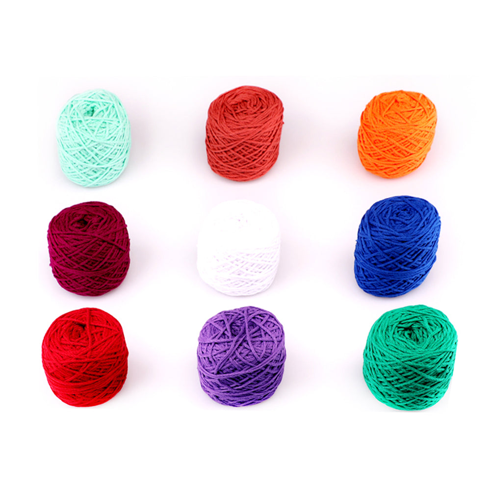 100% Cotton Tube Yarn, Cord Yarn 2mm, 21 Colors, Good for Bag & Goods - Cobalt Purple
