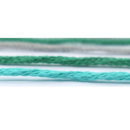 100% Cotton Tube Yarn, Cord Yarn 2mm, 21 Colors, Good for Bag & Goods - Mint