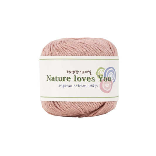 LaPace Premium yarn. 100% organic cotton yarn. eco-friendly, plant dye. pink color