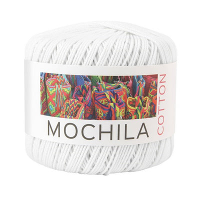 Brandyarn Mochila Cotton Crochet Yarns - White