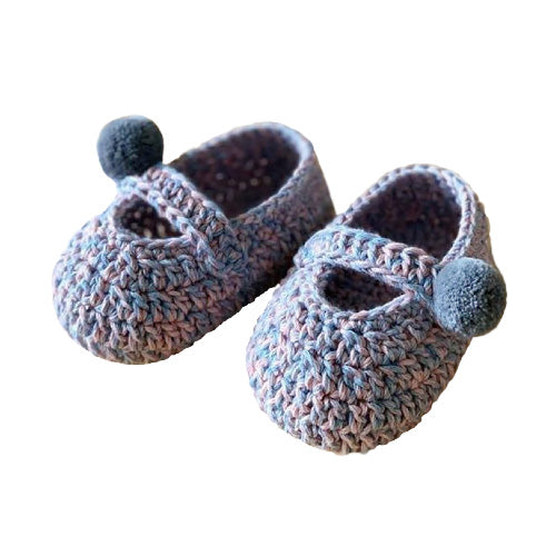 baby shoes . made by LaPace yarn